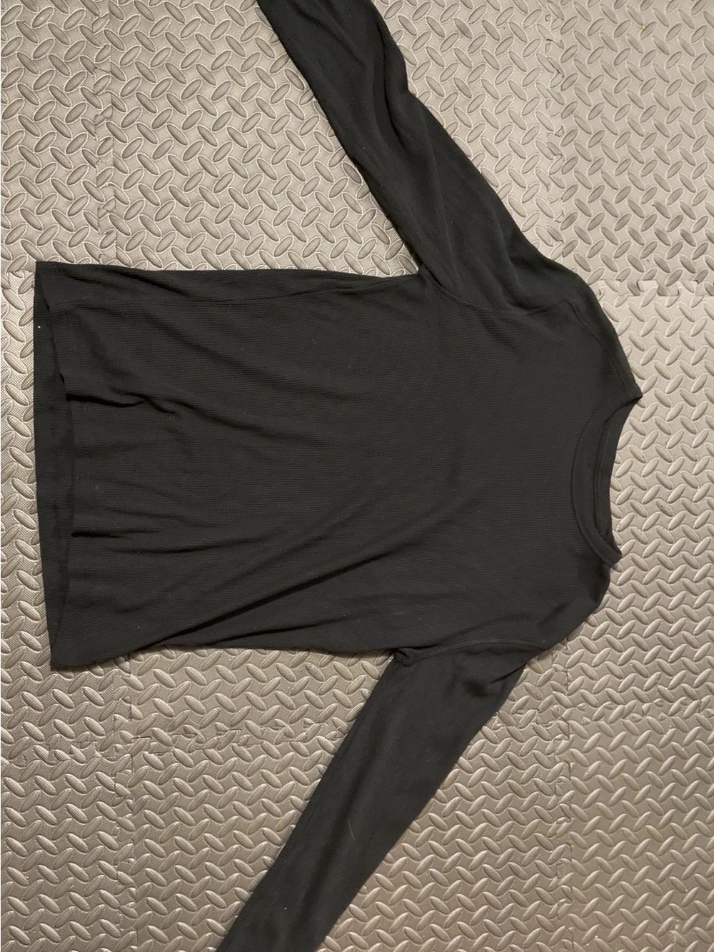 GAP Black Long Sleeve Thermal Crew Shirt